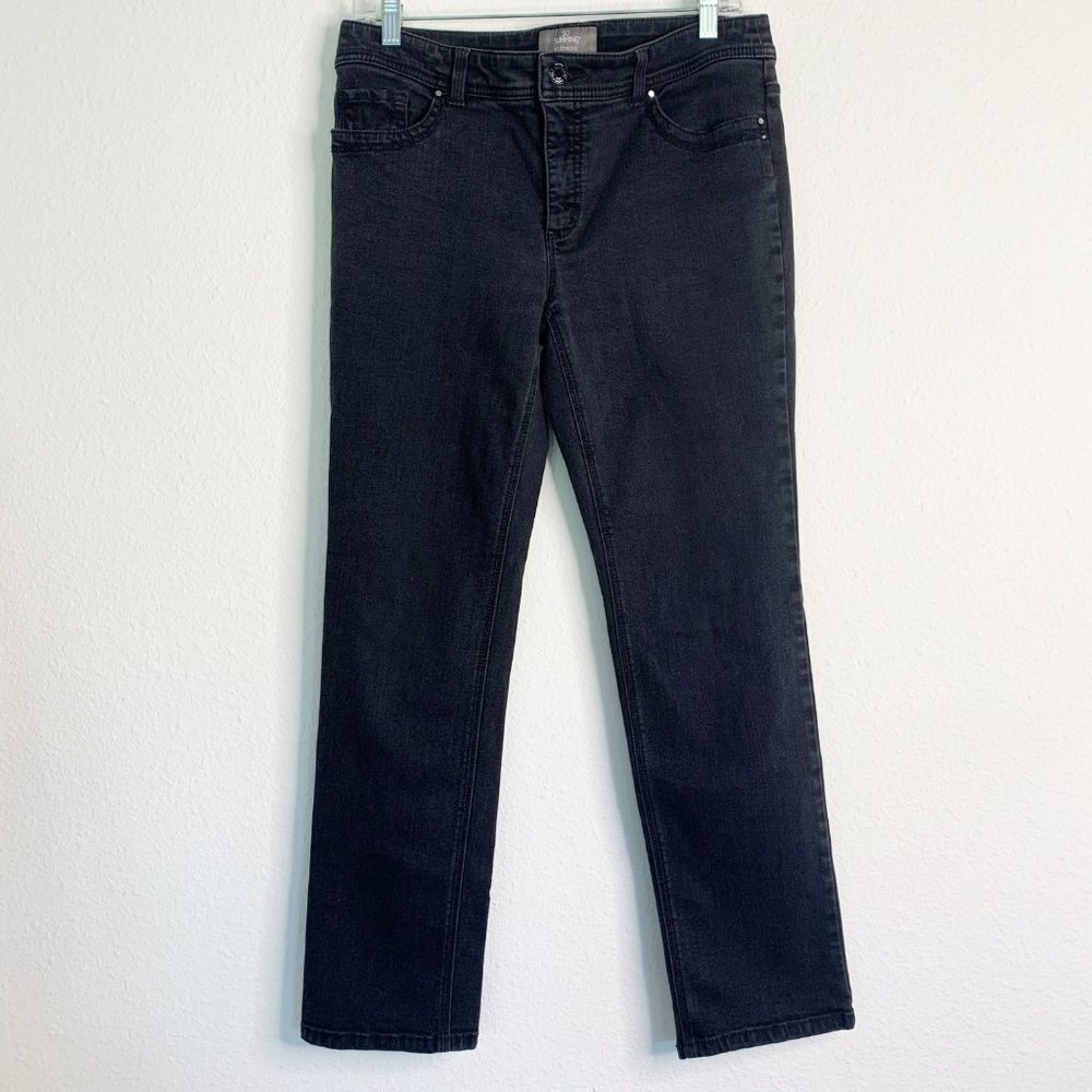 Chico’s So Slimming Faded Black Denim Jeans